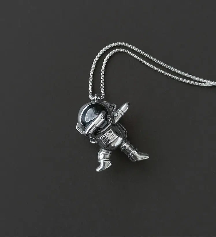 fashion hip hop astronaut necklace men and women jewelry nowadaysfashion