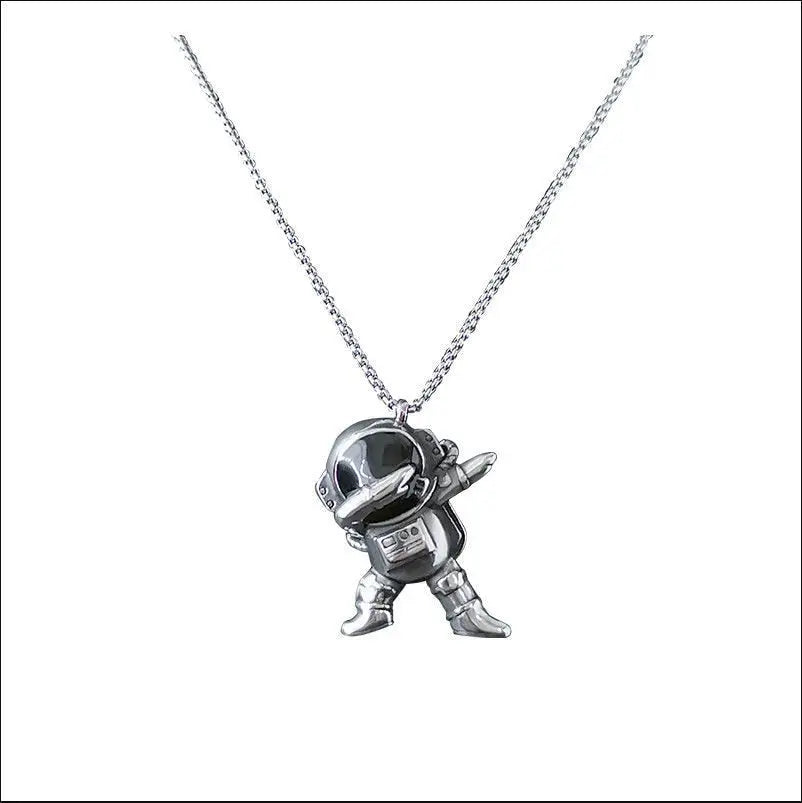 fashion hip hop astronaut necklace men and women jewelry nowadaysfashion