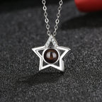 Custom Name Photo Projection Pendant Five Pointed Star Personalized Necklace nowadaysfashion