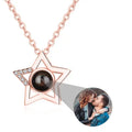 Custom Name Photo Projection Pendant Five Pointed Star Personalized Necklace nowadaysfashion