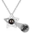 Custom Name Photo Projection Pendant Five Pointed Star Personalized Necklace nowadaysfashion