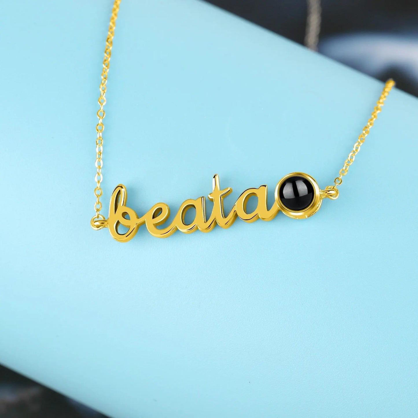 Personalized Pendant Clavicle Chain Customized Name Projection Photo Necklace nowadaysfashion