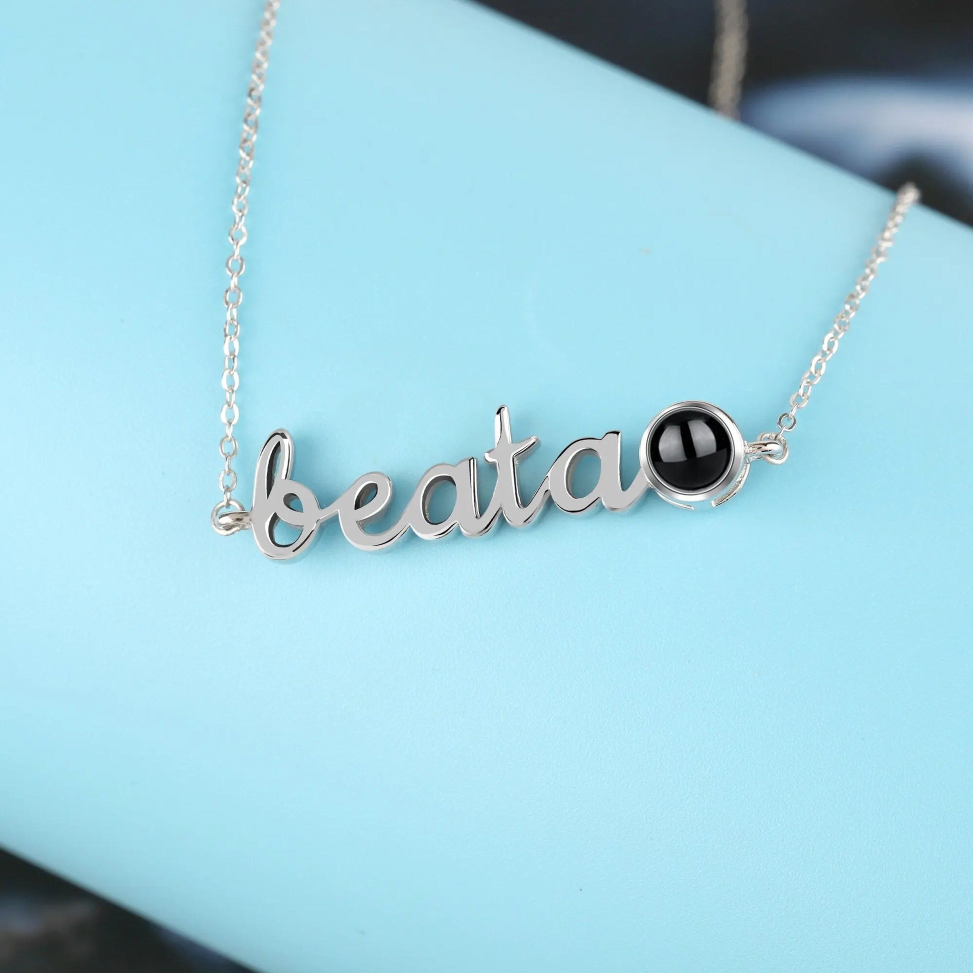 Personalized Pendant Clavicle Chain Customized Name Projection Photo Necklace nowadaysfashion