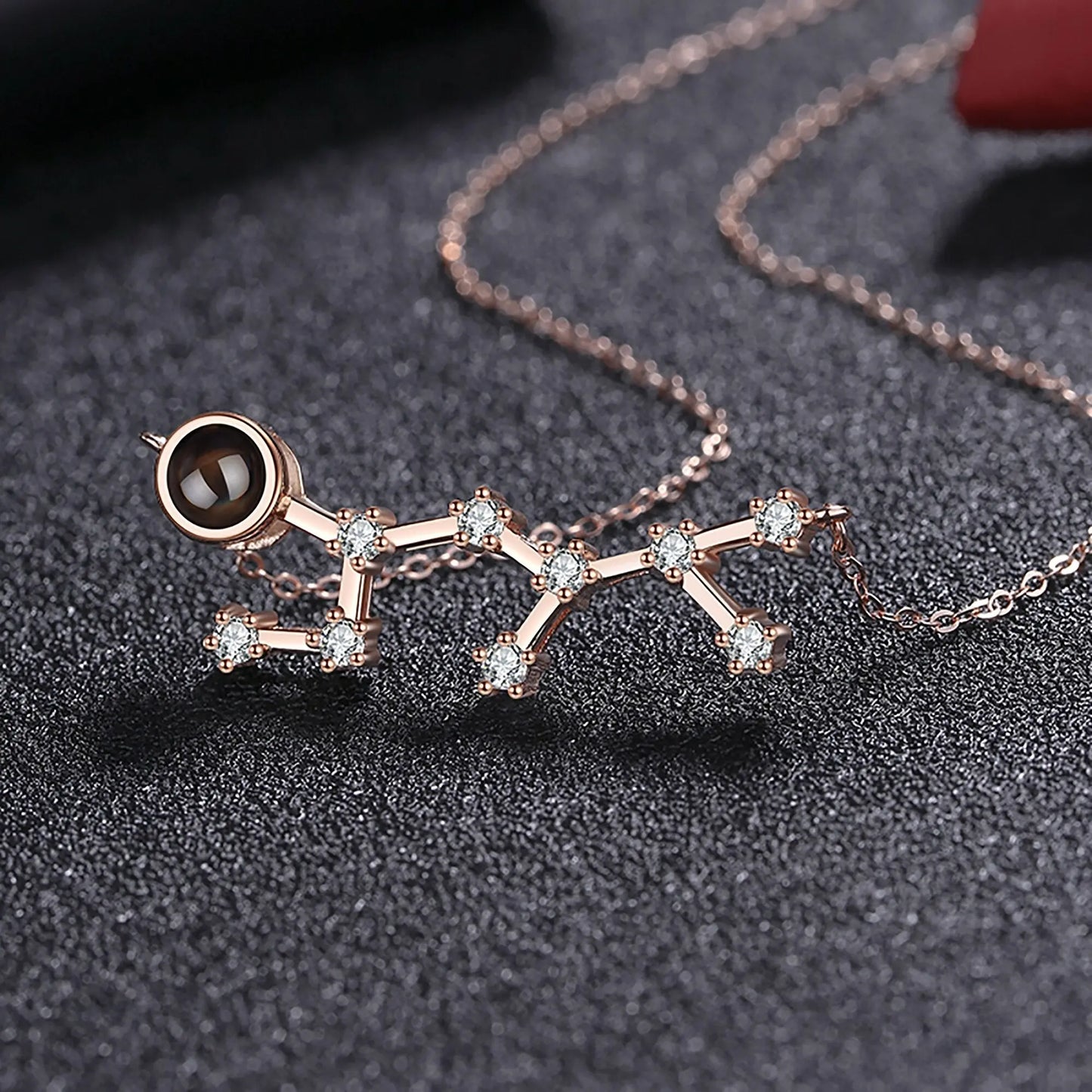 Personalized 12 Constellations Projection Necklace Customized Color Photo Pendant Jewelry Gifts nowadaysfashion