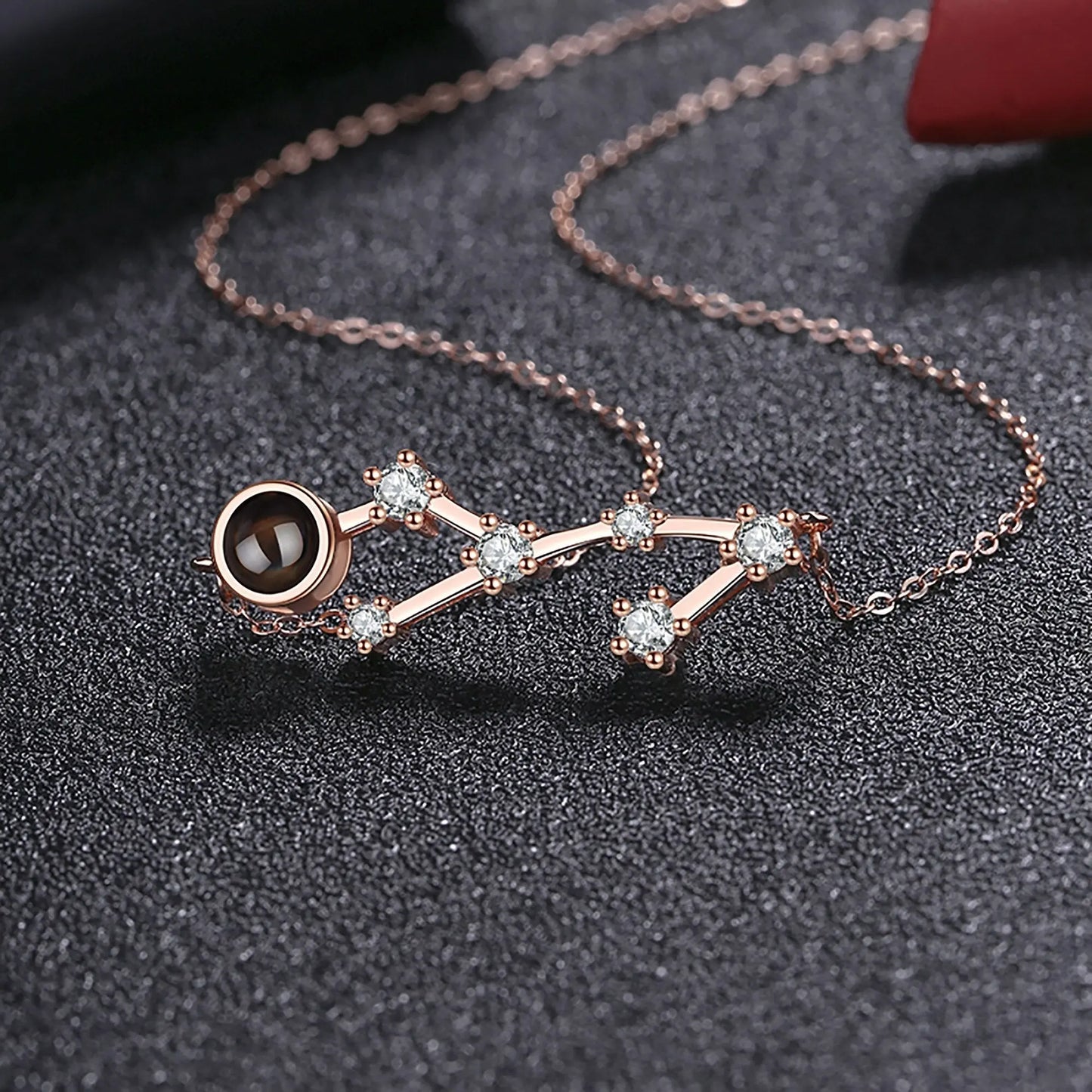 Personalized 12 Constellations Projection Necklace Customized Color Photo Pendant Jewelry Gifts nowadaysfashion