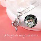 Custom Irregular Heart Pendant Personalized Photo Name Creative Gift Projection Necklace nowadaysfashion