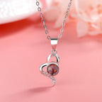 Custom Irregular Heart Pendant Personalized Photo Name Creative Gift Projection Necklace nowadaysfashion