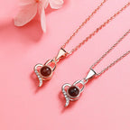 Custom Irregular Heart Pendant Personalized Photo Name Creative Gift Projection Necklace nowadaysfashion