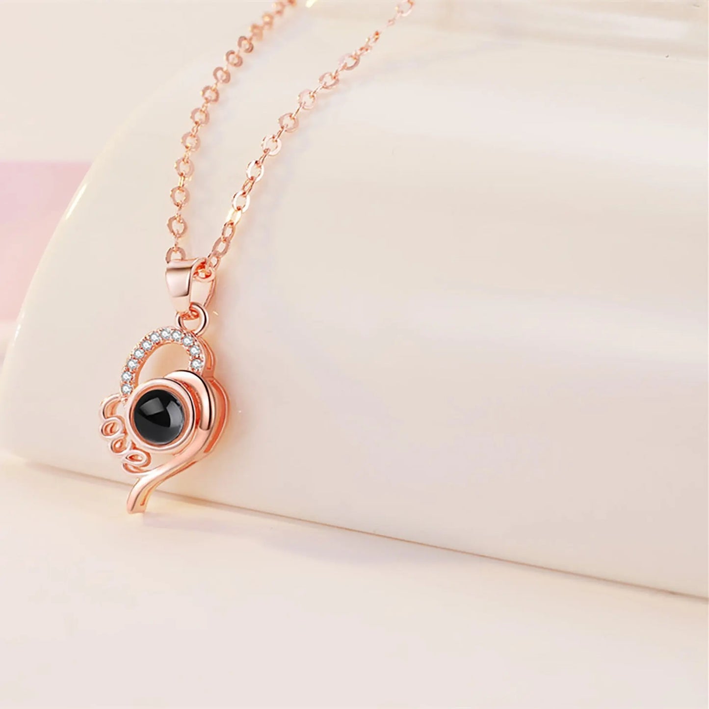 Custom Photo Name Projection Necklace Personalized Love Letter Pendant nowadaysfashion