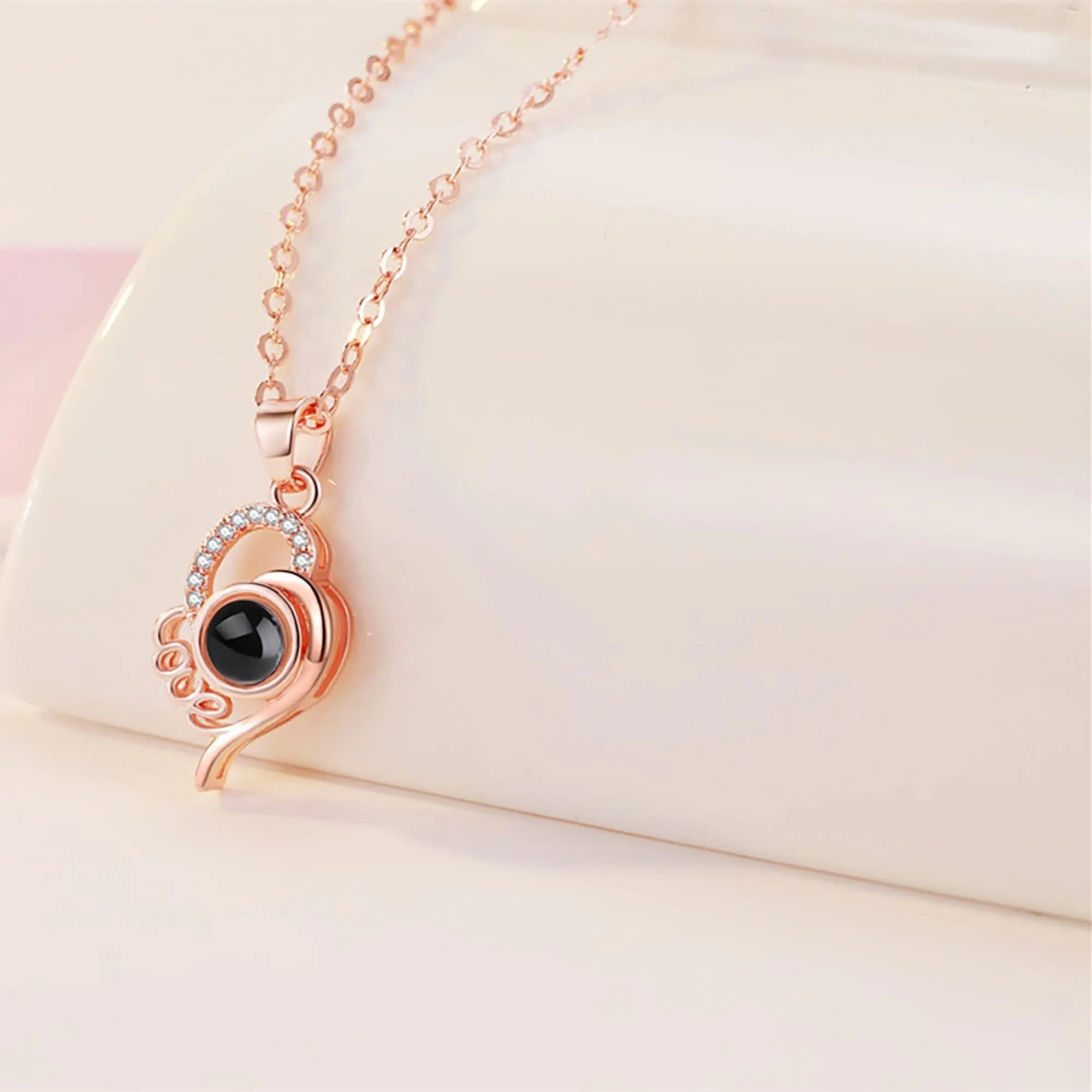 Custom Photo Name Projection Necklace Personalized Love Letter Pendant nowadaysfashion