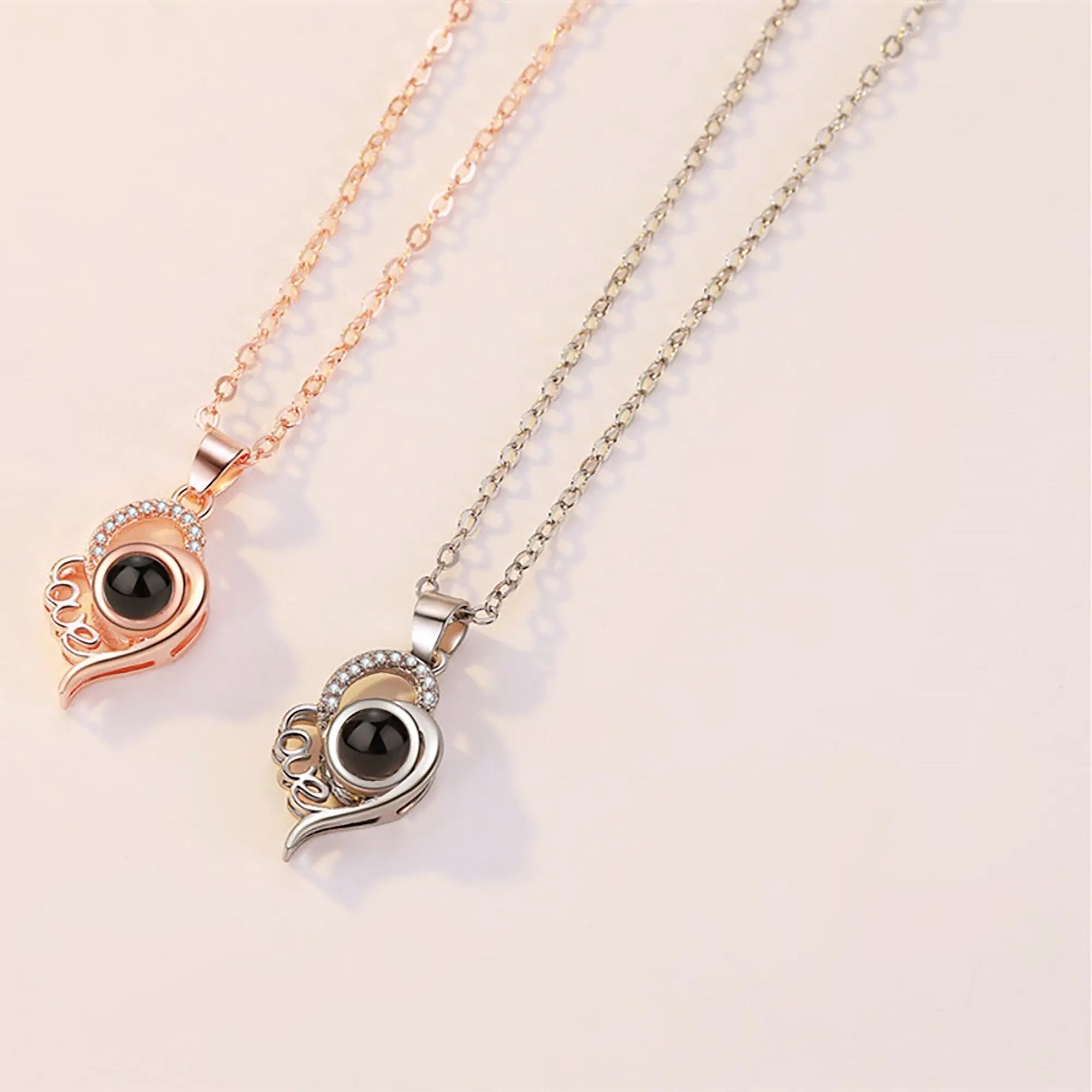 Custom Photo Name Projection Necklace Personalized Love Letter Pendant nowadaysfashion