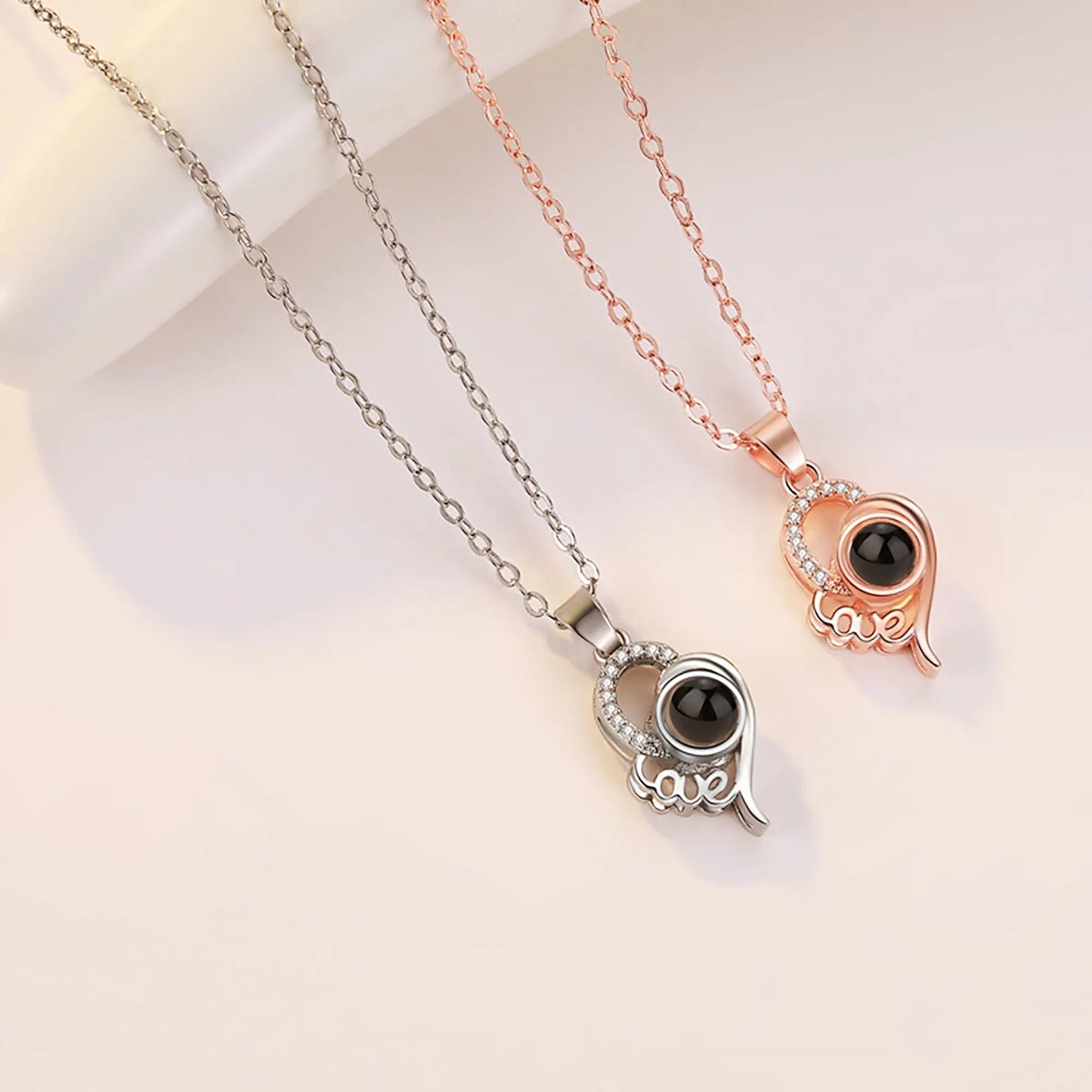 Custom Photo Name Projection Necklace Personalized Love Letter Pendant nowadaysfashion