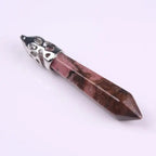 1Pc carnelian Quartz Opal Opalite Carnelian Gem Stone Healing Chakra Pendulum Pendant nowadaysfashion