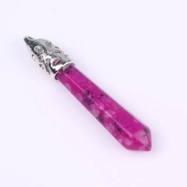 1Pc carnelian Quartz Opal Opalite Carnelian Gem Stone Healing Chakra Pendulum Pendant nowadaysfashion