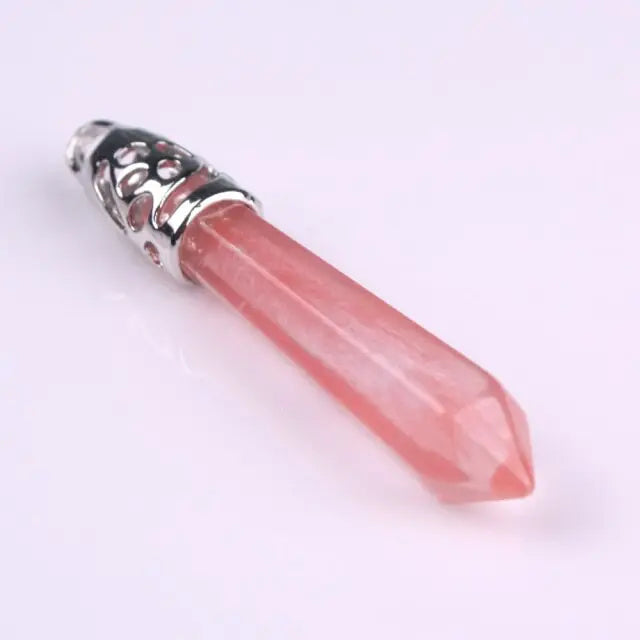 1Pc carnelian Quartz Opal Opalite Carnelian Gem Stone Healing Chakra Pendulum Pendant nowadaysfashion