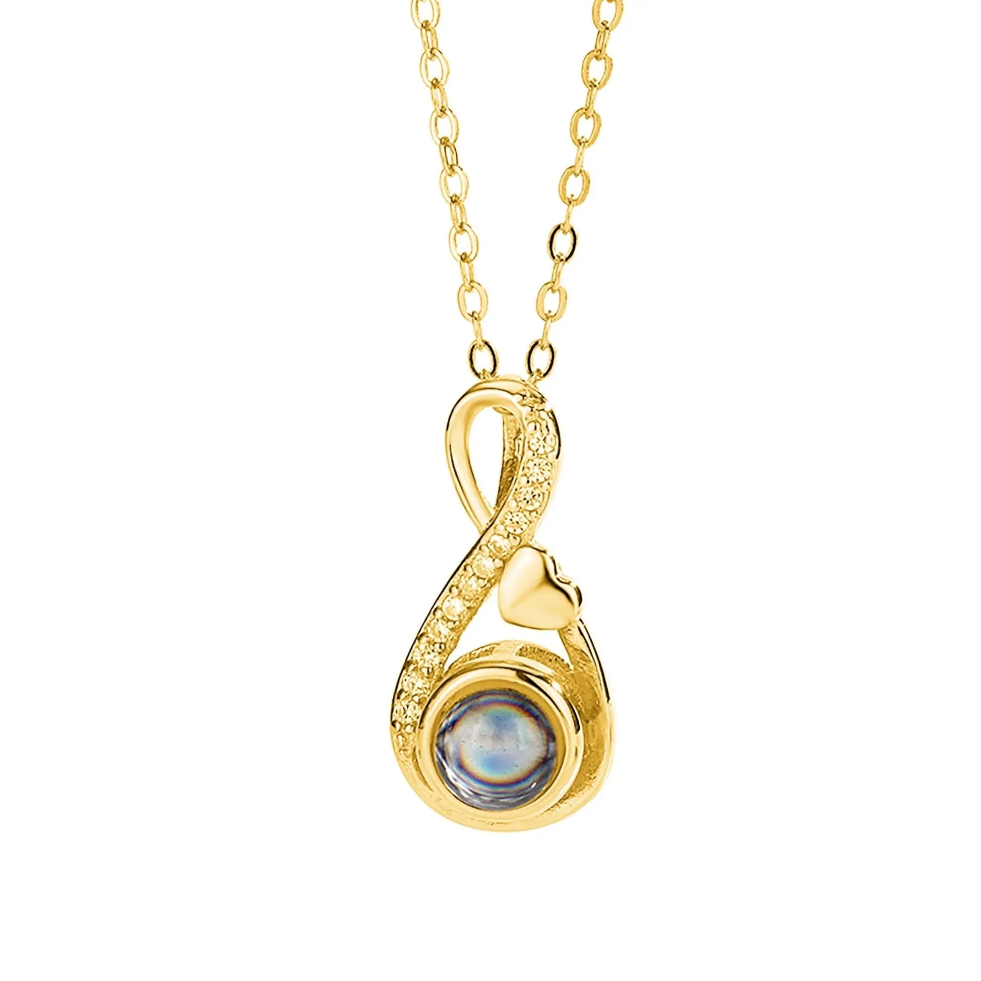 Projection necklace For Customized Photos Romantic Love Memory Wedding Necklace for Women - Blade & Thread