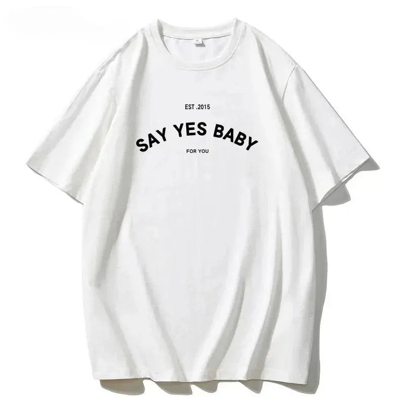 Prosecco mood letter print t-shirt Cotton summer breathable t-shirt - Blade & Thread