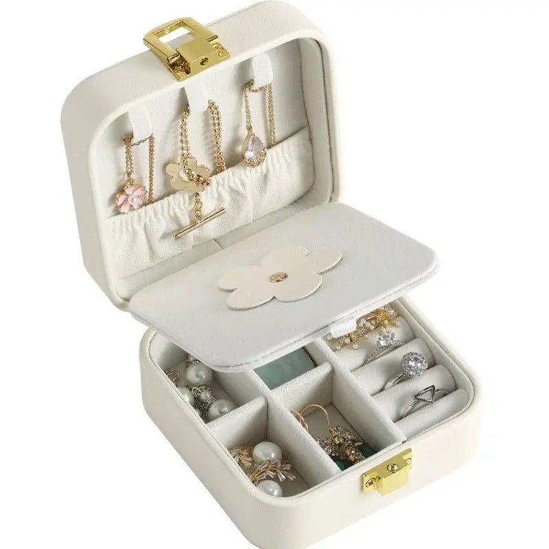 pu leather candy-colored mirror jewelry box - Blade & Thread