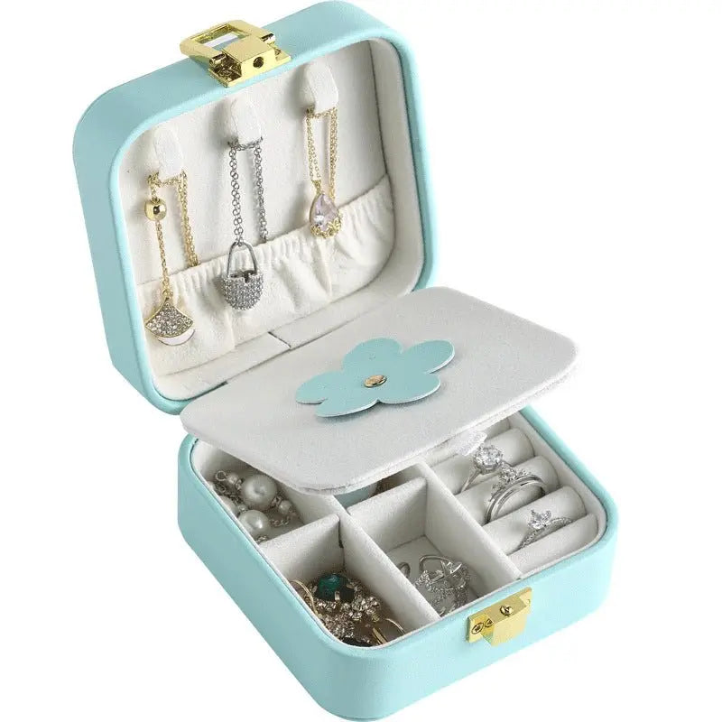 pu leather candy-colored mirror jewelry box - Blade & Thread