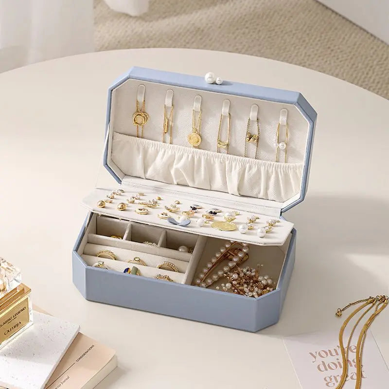 PU leather multi-layer large capacity jewelry box - Blade & Thread