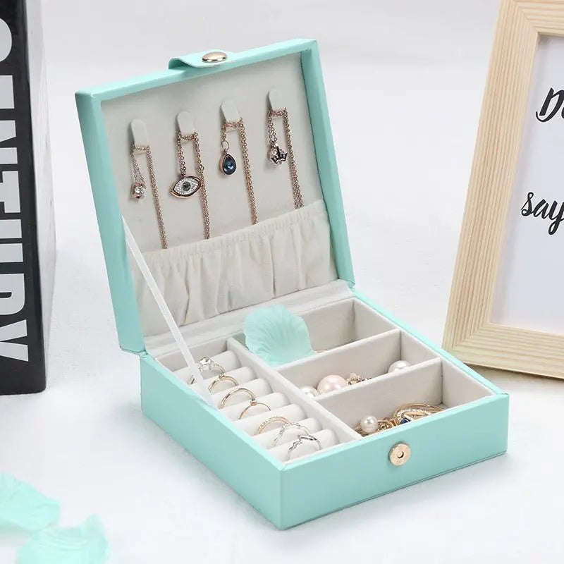 PU leather square jewelry box - Blade & Thread