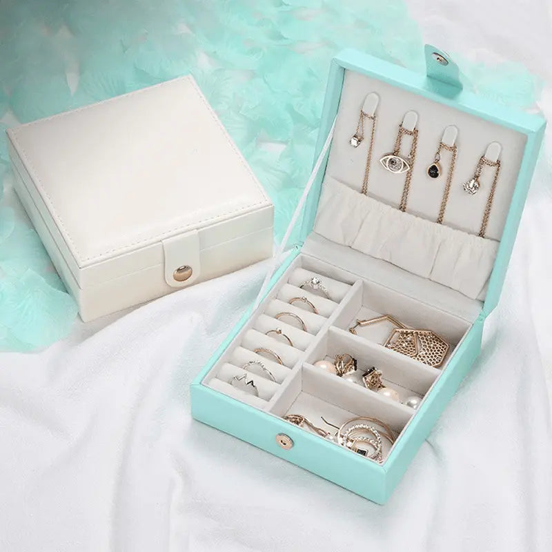 PU leather square jewelry box - Blade & Thread