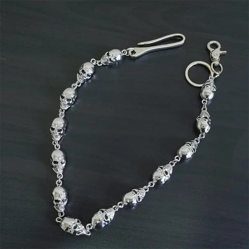 Punk metal big ghost head hip-hop pants chain - Blade & Thread