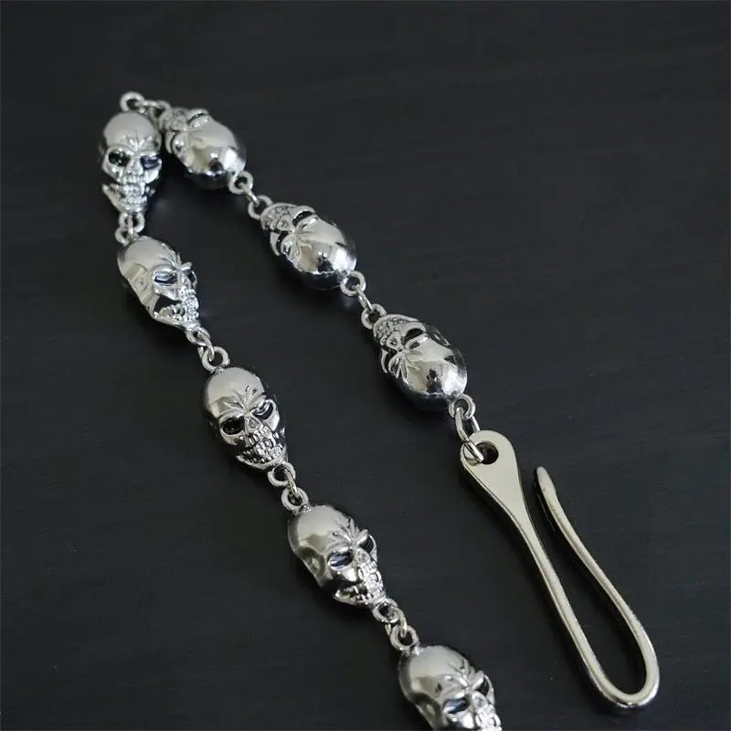 Punk metal big ghost head hip-hop pants chain - Blade & Thread