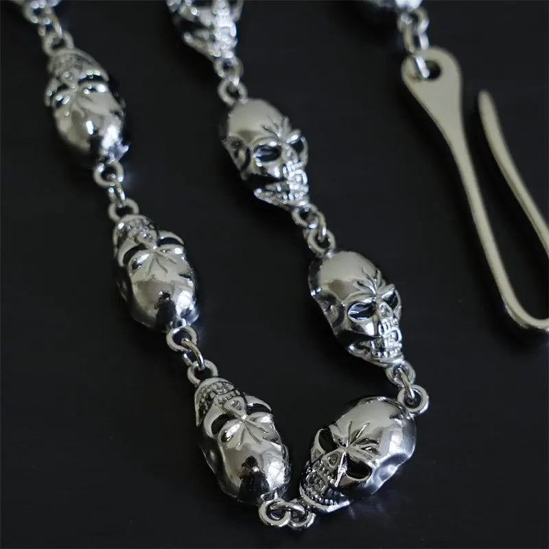 Punk metal big ghost head hip-hop pants chain - Blade & Thread
