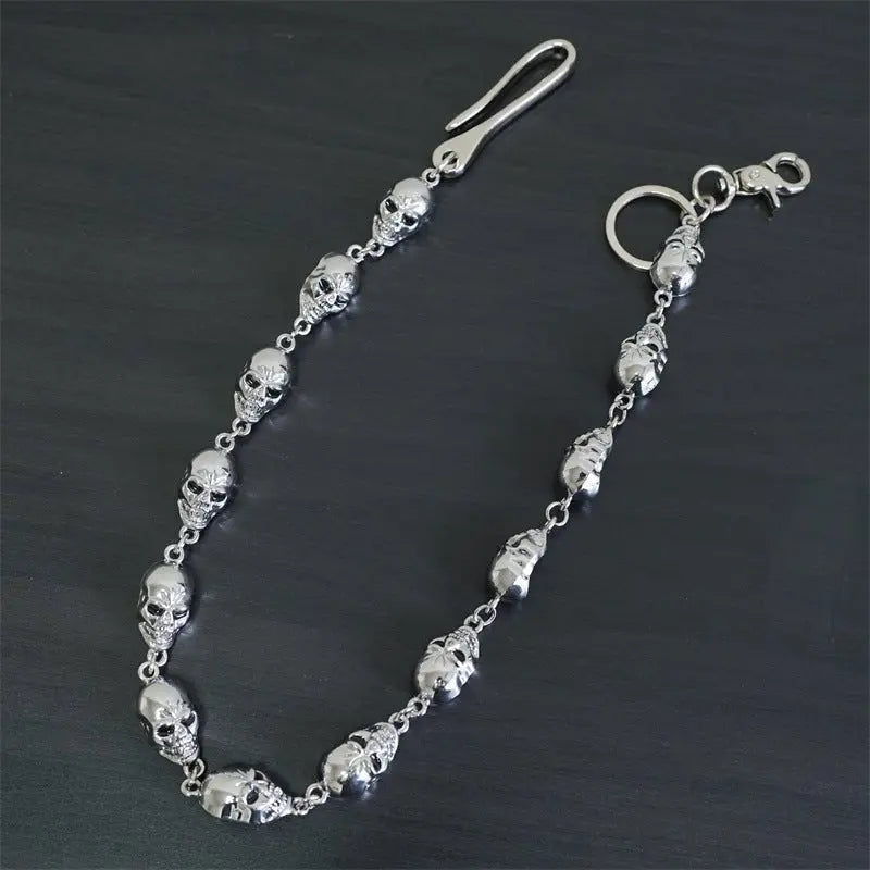 Punk metal big ghost head hip-hop pants chain - Blade & Thread