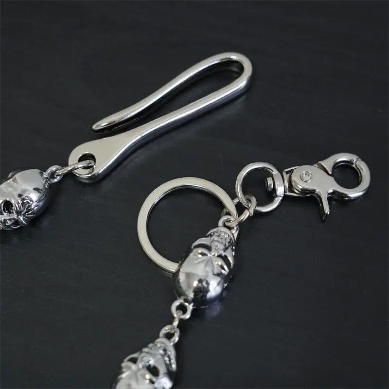 Punk metal big ghost head hip-hop pants chain - Blade & Thread