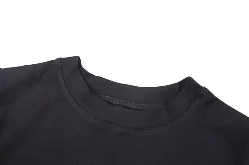 Punk Vintage Rhinestone Spider Goth Graphic T Shirt Women Y2k Style Crop Top O-neck Tshirt - Blade & Thread