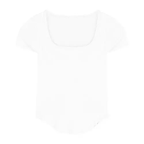 Pure Color Slim Short Sleeve Tees Women 2022 Summer Y2k Crop Fashion Sexy Blouse - Blade & Thread