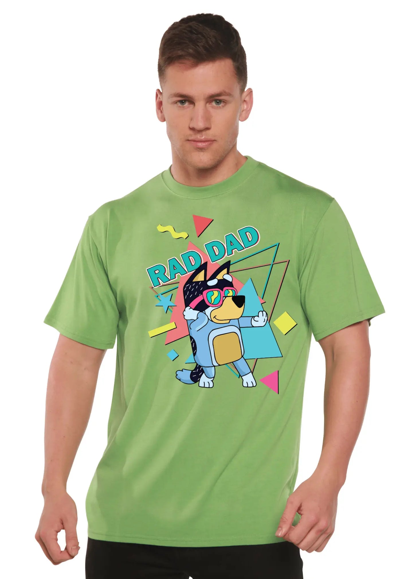 Rad Dad Bluey Men's Bamboo Short Sleeve Graphic T-Shirt - Blade & Thread