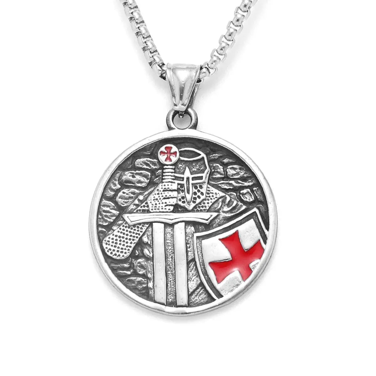 Red Crusade Paladin Necklaces Pendants - Blade & Thread