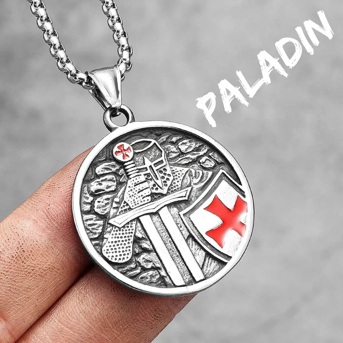 Red Crusade Paladin Necklaces Pendants - Blade & Thread