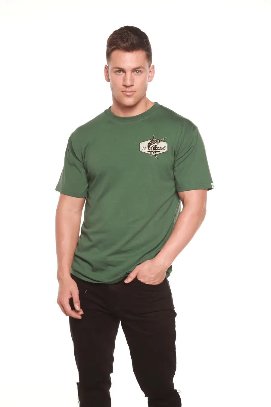 Rei do Oceano Men's Bamboo Short Sleeve Graphic T-Shirt - Blade & Thread