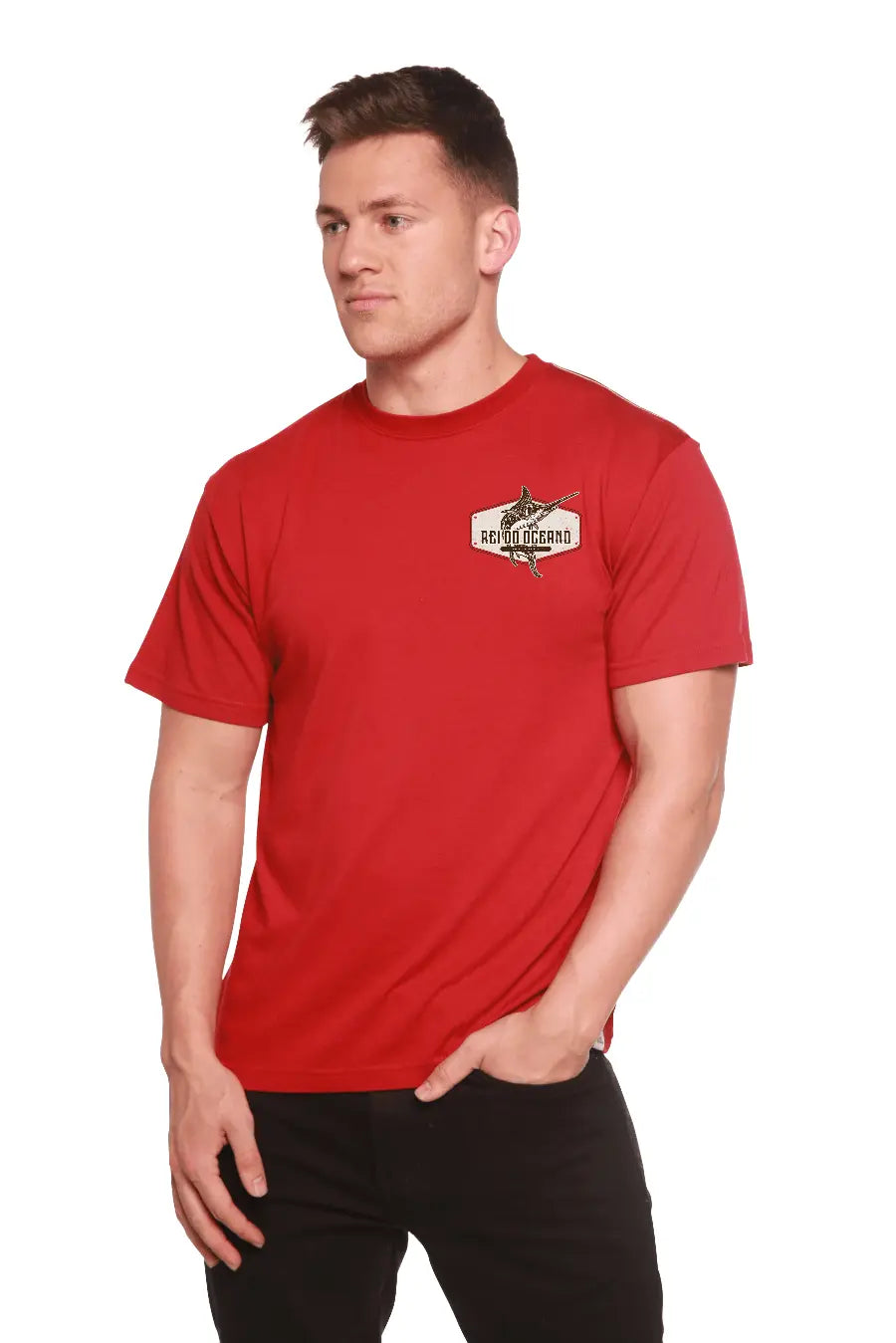 Rei do Oceano Men's Bamboo Short Sleeve Graphic T-Shirt - Blade & Thread