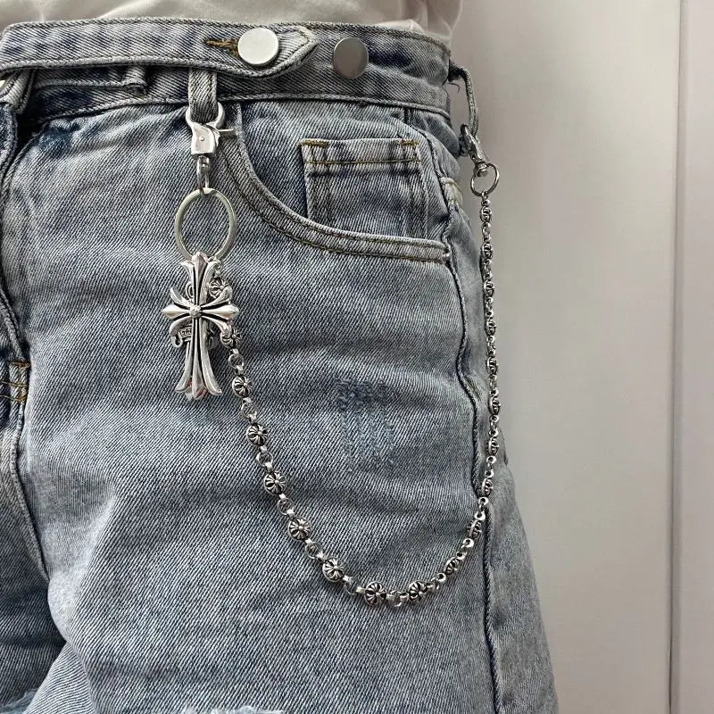Retro cross dagger pants chain - Blade & Thread