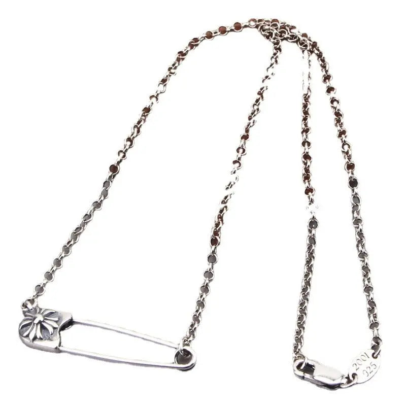 Retro cross pin necklace - Blade & Thread