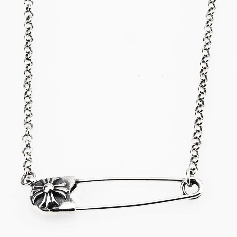 Retro cross pin necklace - Blade & Thread