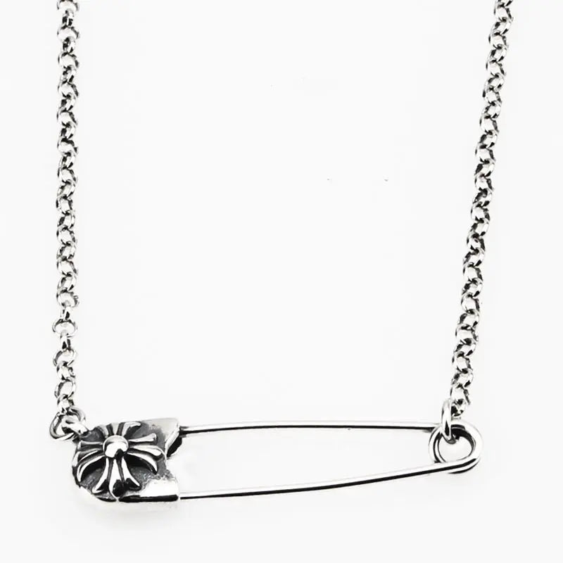 Retro cross pin necklace - Blade & Thread