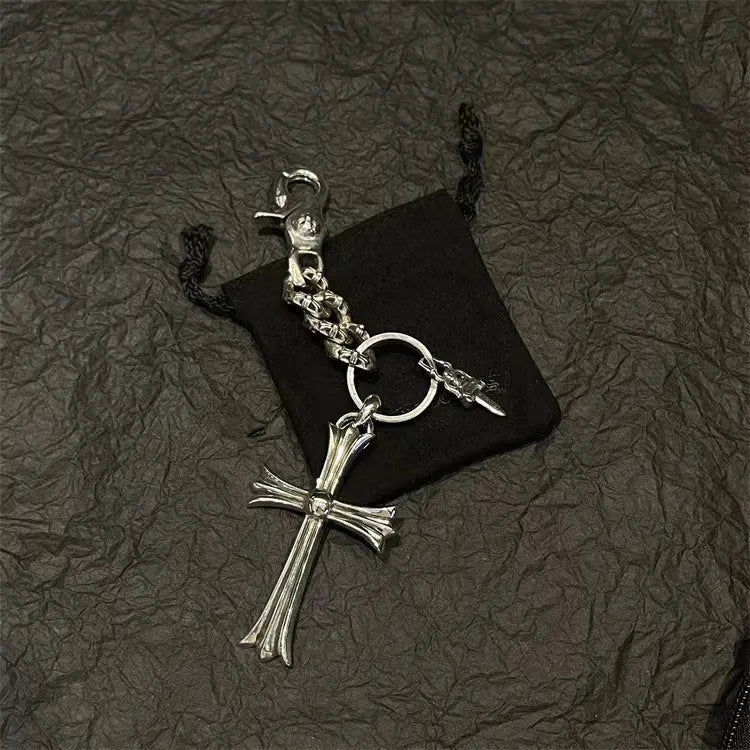 Retro cross sword keychain - Blade & Thread