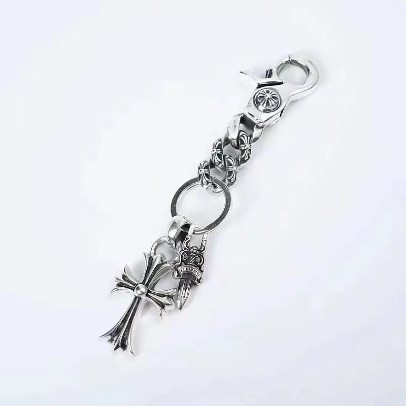 Retro cross sword keychain - Blade & Thread