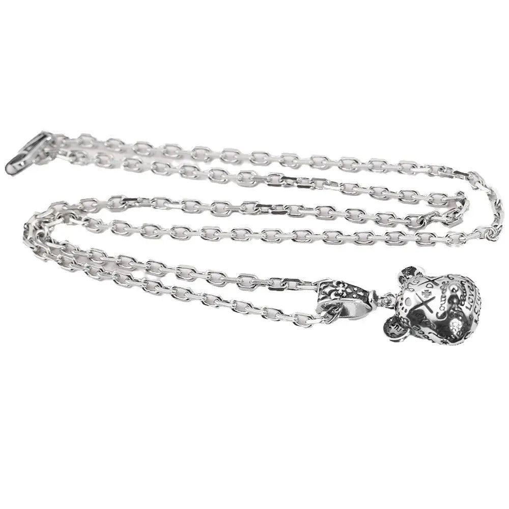 Retro Cute violent bear necklace - Blade & Thread