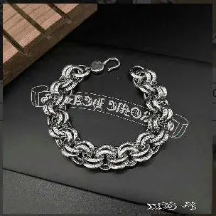 Retro domineering bracelet hip-hop personality men's cross bracelet - Blade & Thread