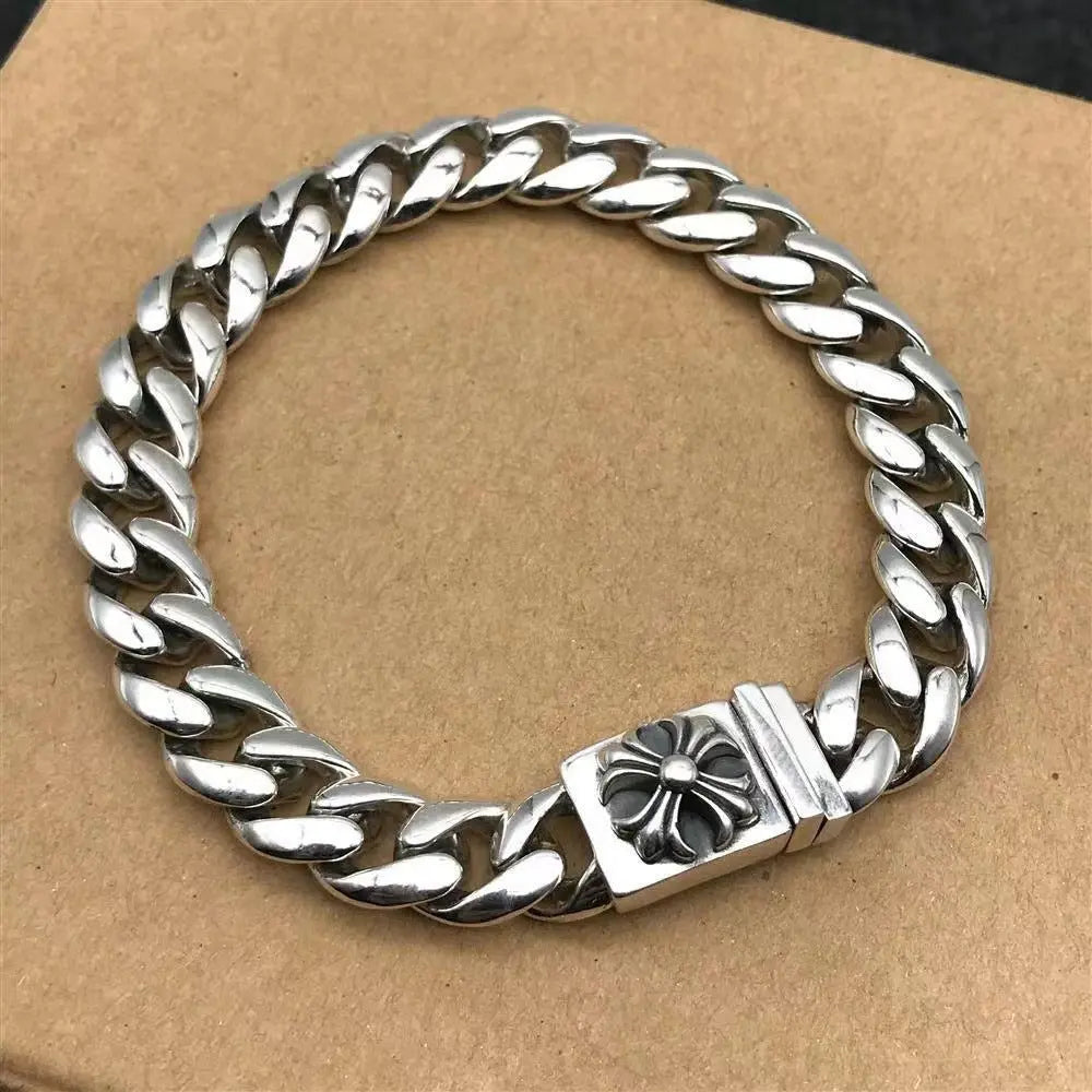 Retro domineering bracelet hip-hop personality men's cross bracelet - Blade & Thread