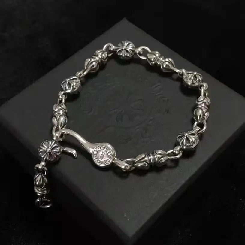 Retro domineering bracelet hip-hop personality men's cross bracelet - Blade & Thread