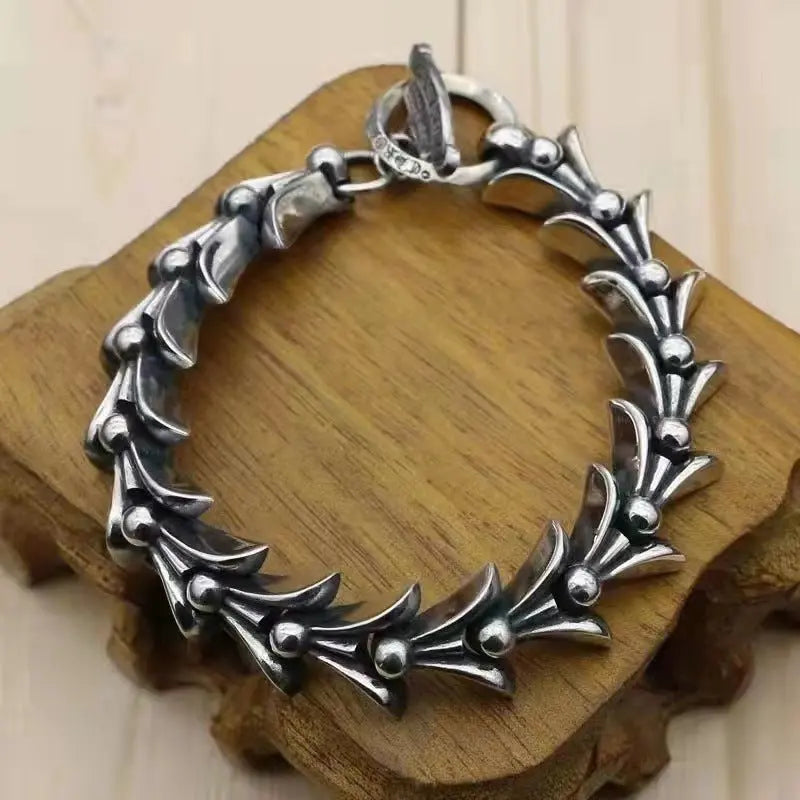 Retro domineering bracelet hip-hop personality men's cross bracelet - Blade & Thread