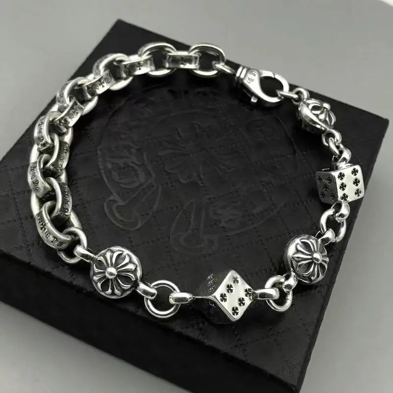 Retro domineering bracelet hip-hop personality men's cross bracelet - Blade & Thread